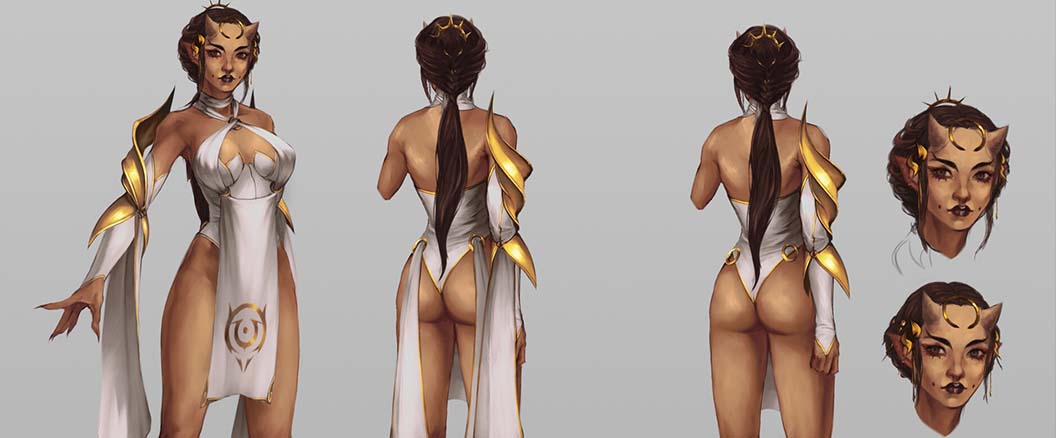 Fantasy girl concept